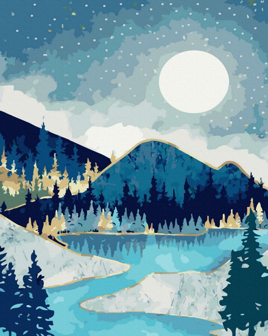 Картина по номерам Brushme Пейзаж серебра 40x50 см (GX40333)