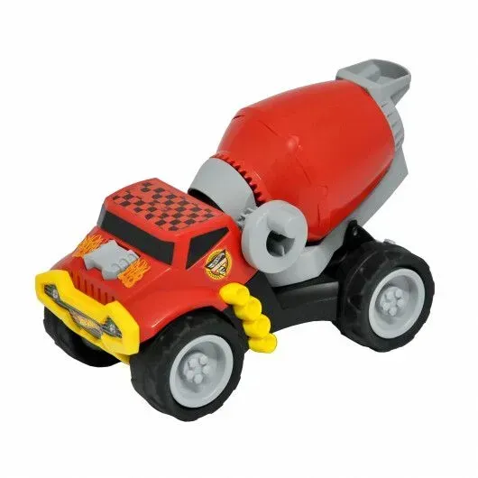 Іграшкова машинка Tigres Бетонозмішувач Hot Wheels з поліпропілену 23 см Червоний (150-98-TG2441)