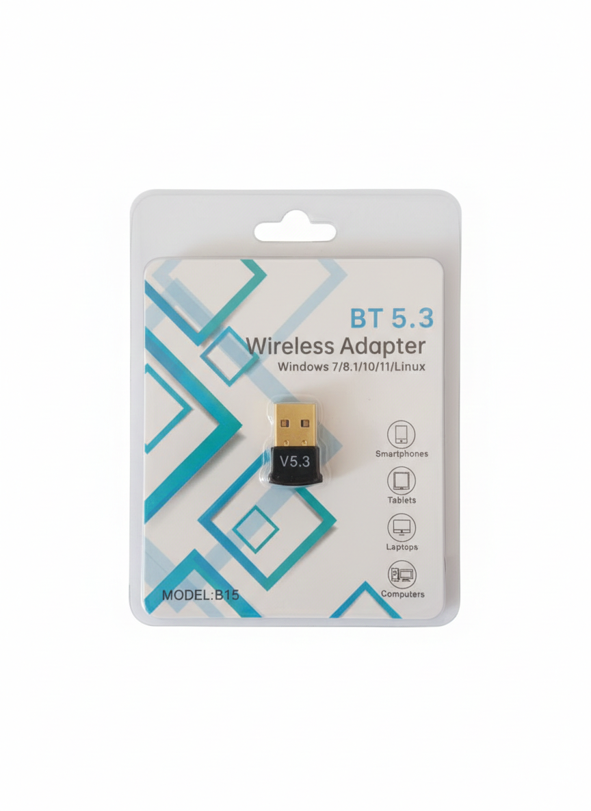 Адаптер Bluetooth для ПК и ноутбука 5.3 USB B15 Черный (id_23918)