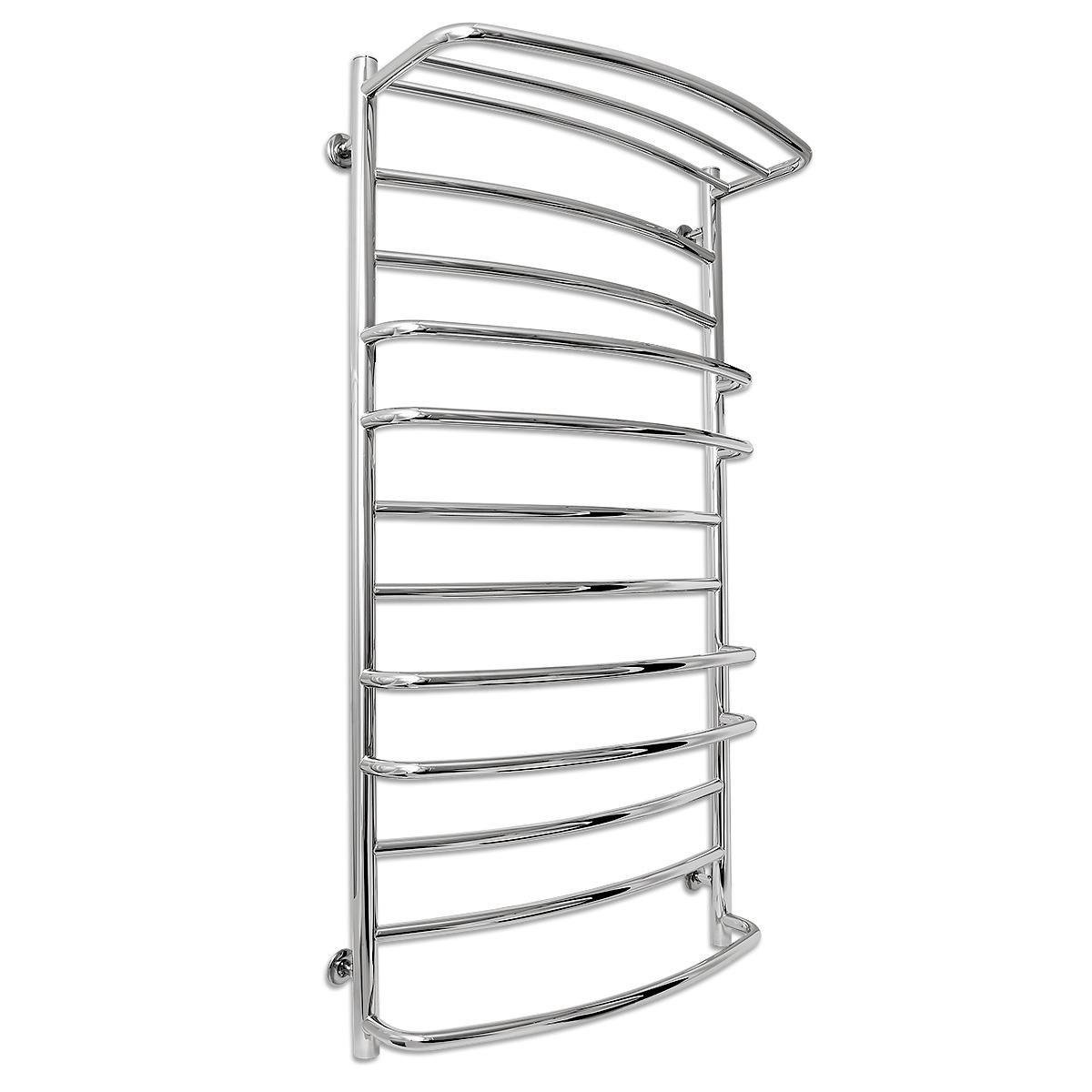 Полотенцесушитель водяной Laris Евромикс П12 1200x500 мм вертикальный с полкой Хром (71207663)