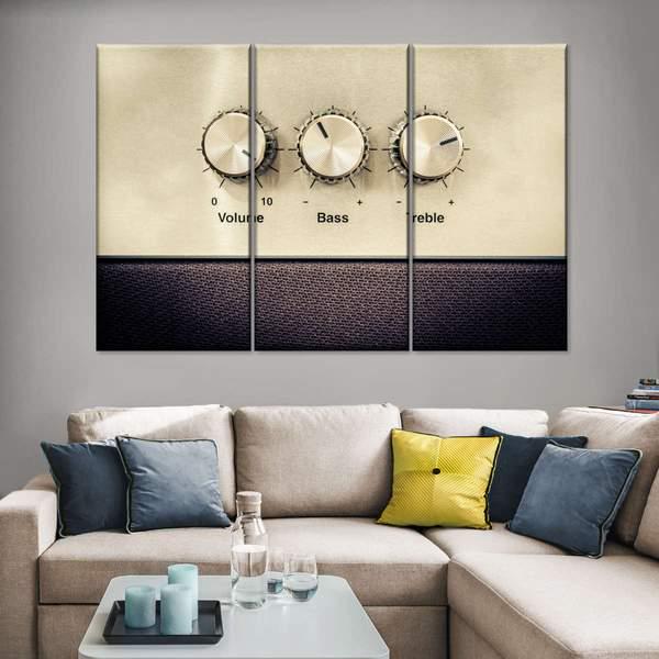 Модульная картина KIL Art Музыка на максимум из трех частей 128x81 см (M3_L_78)