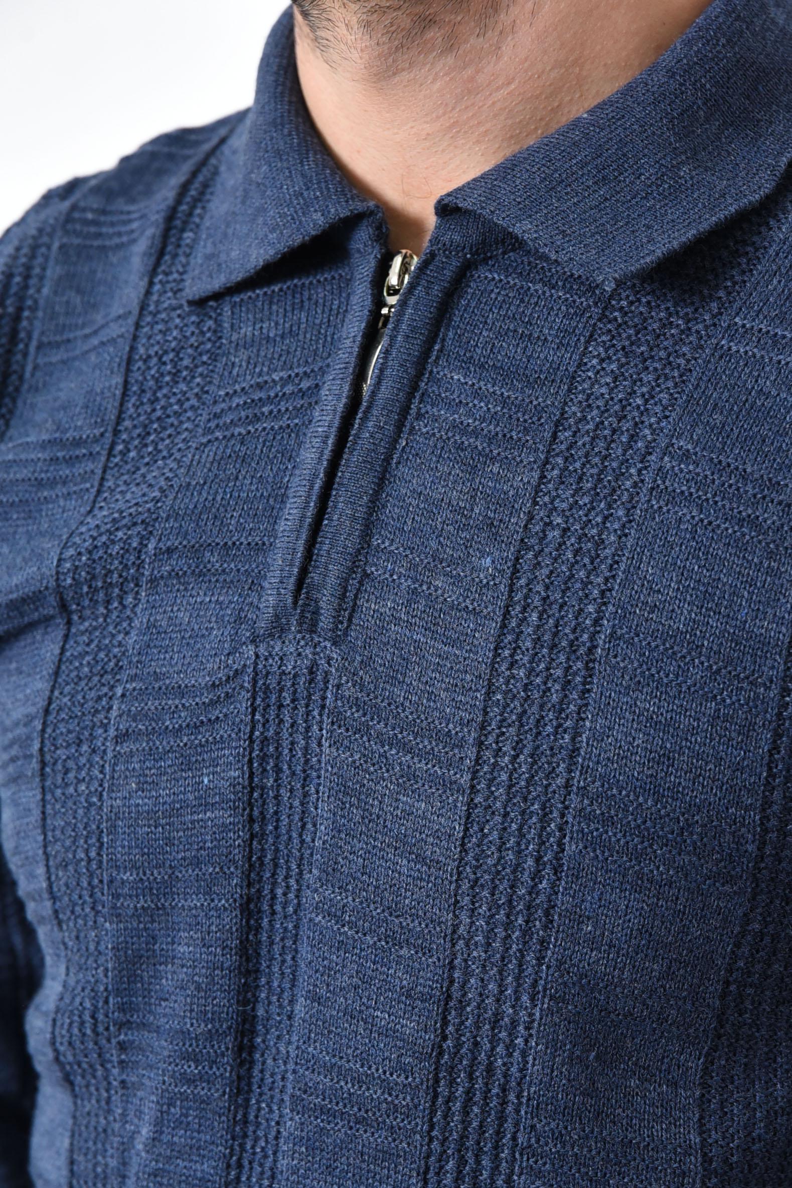 Свитер мужский акриловый L Синий (169908) - фото 4 Свитер мужский акриловый L Синий (169908) - фото 4