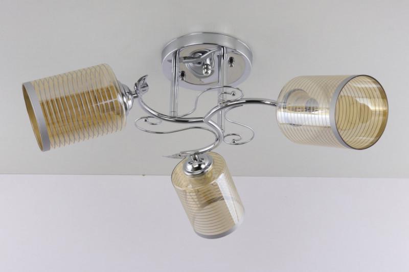 Люстра потолочная на 3 лампочки 9236B/3-ch Хром (5-9236B)