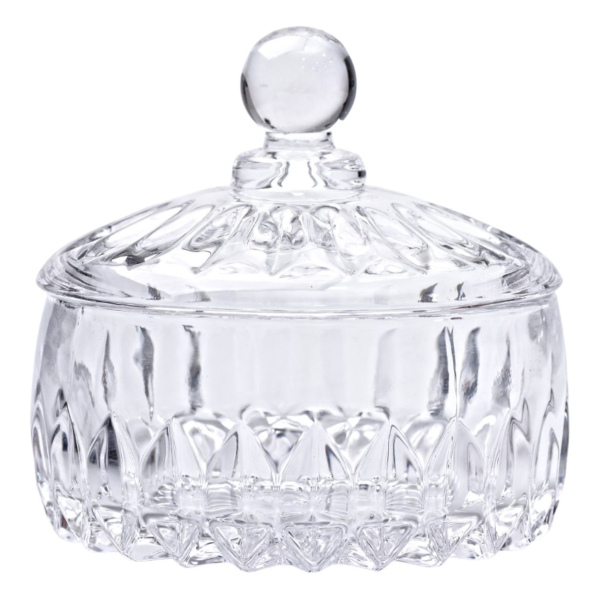Конфетница стеклянная Plantica с крышкой из стекла (HP-4-124) - фото 2