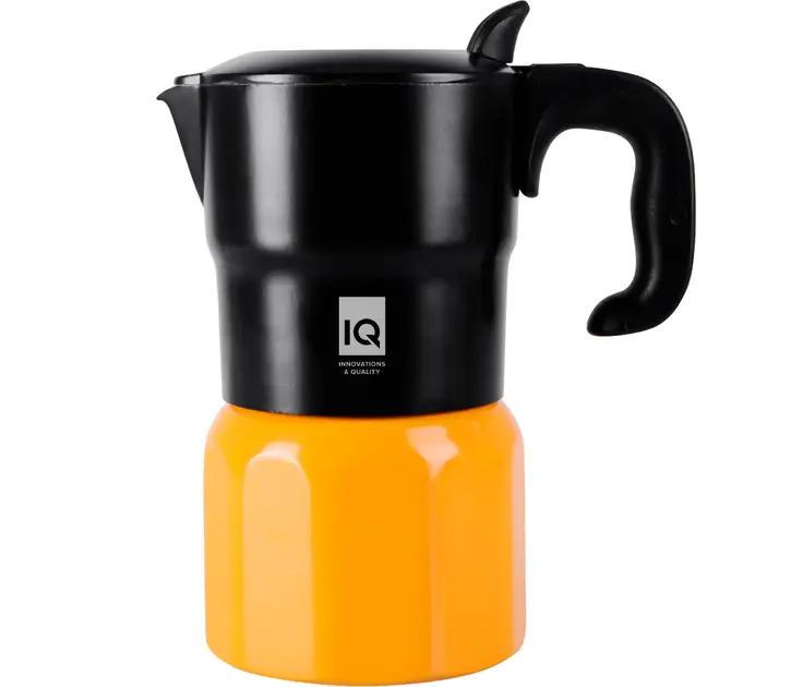 Гейзерная кофеварка для газовой плиты IQ Be active из алюминия на 3 чашки 130 мл (IQ-12102-3)