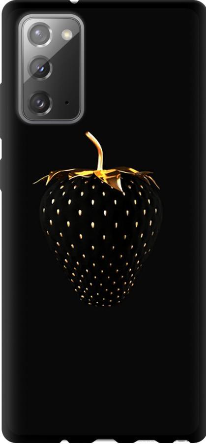 Чехол на Samsung Galaxy Note 20 Черная клубника (3585b-2036-42517)