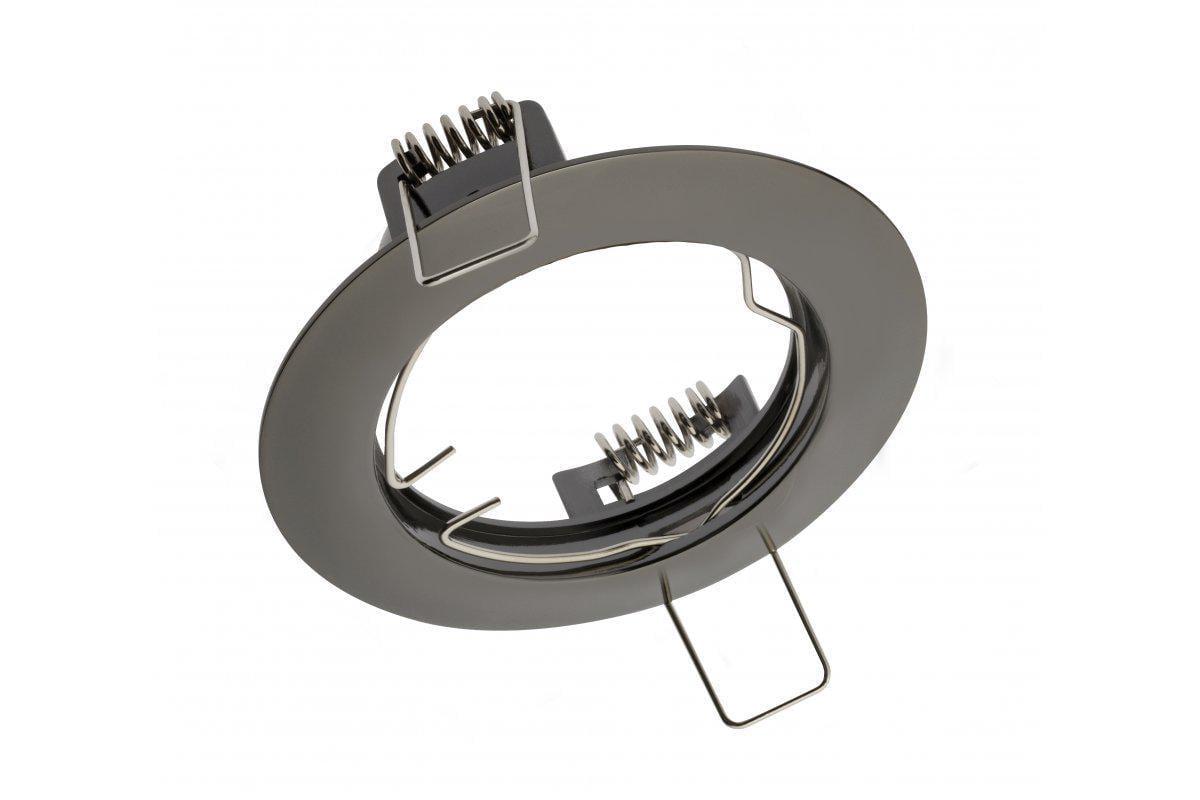 Корпус точечного светильника GTV PORTO IP20 круглый Черный хром