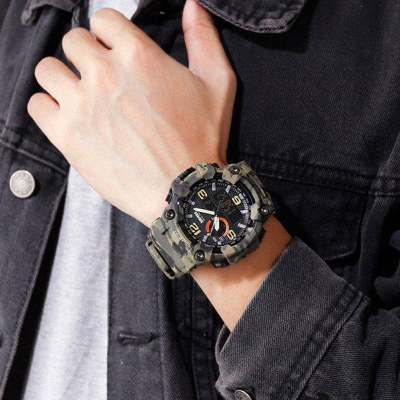 Часы наручные мужские Skmei 1520CMGN Camo Green (tf4672) - фото 5 Часы наручные мужские Skmei 1520CMGN Camo Green (tf4672) - фото 5