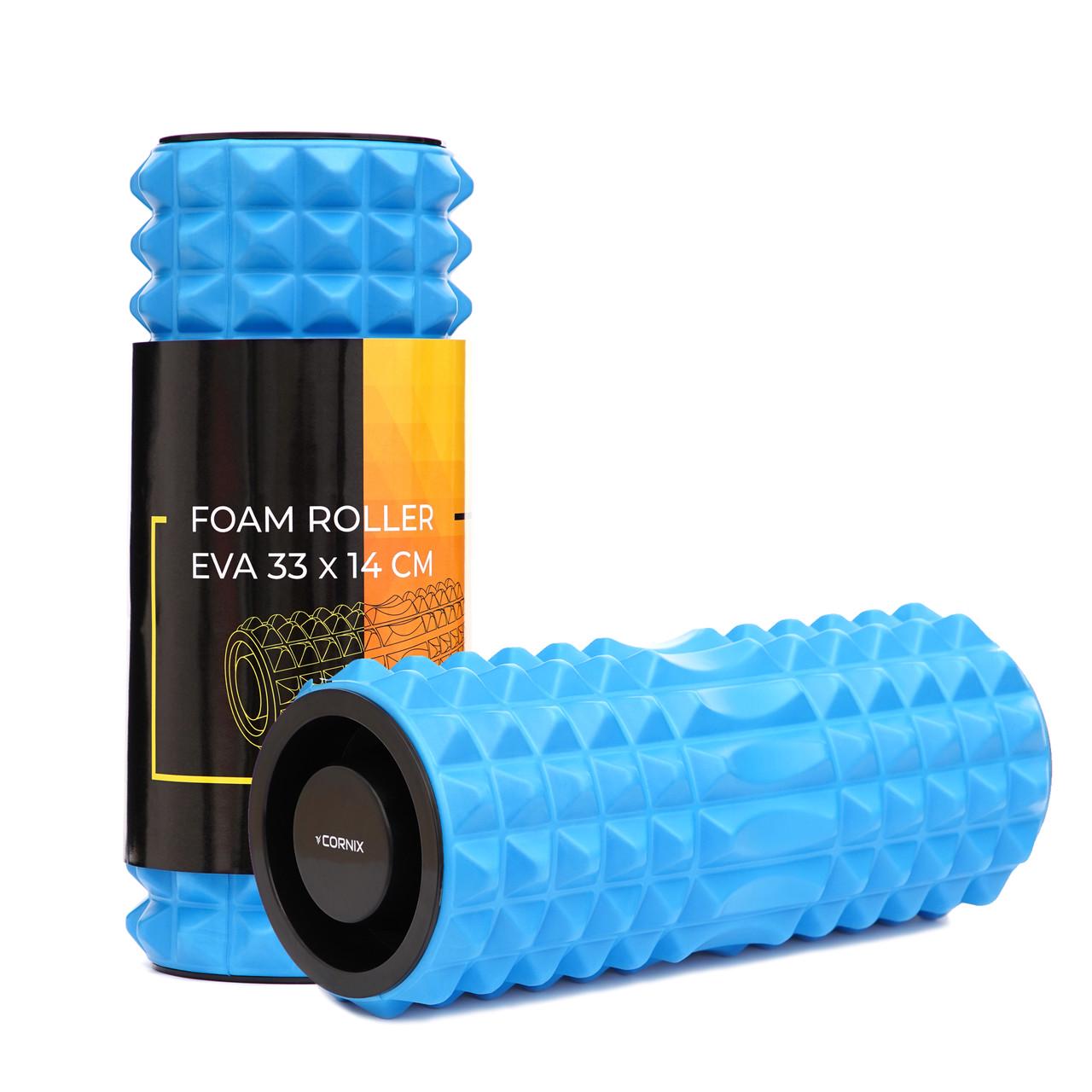 Массажный ролик Cornix EVA 33x14 см XR-0340 Blue (2375572285) - фото 2 Массажный ролик Cornix EVA 33x14 см XR-0340 Blue (2375572285) - фото 2