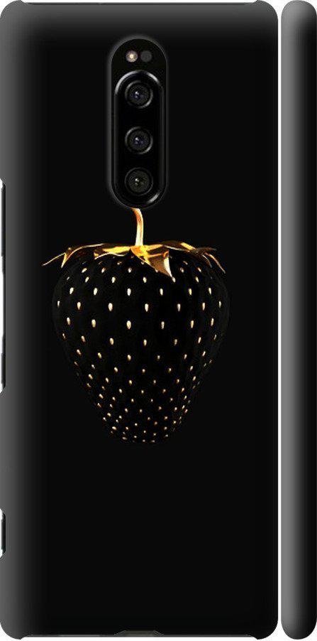 Чехол на Sony Xperia 1 J9110 Черная клубника (3585m-1760-42517)