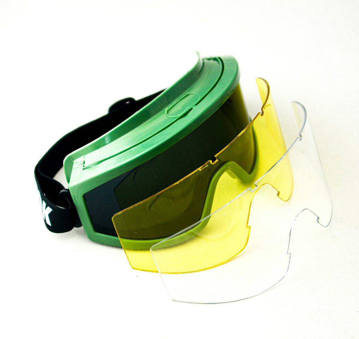 Очки защитные Virok поликарбонатные с тремя линзами (82V110)