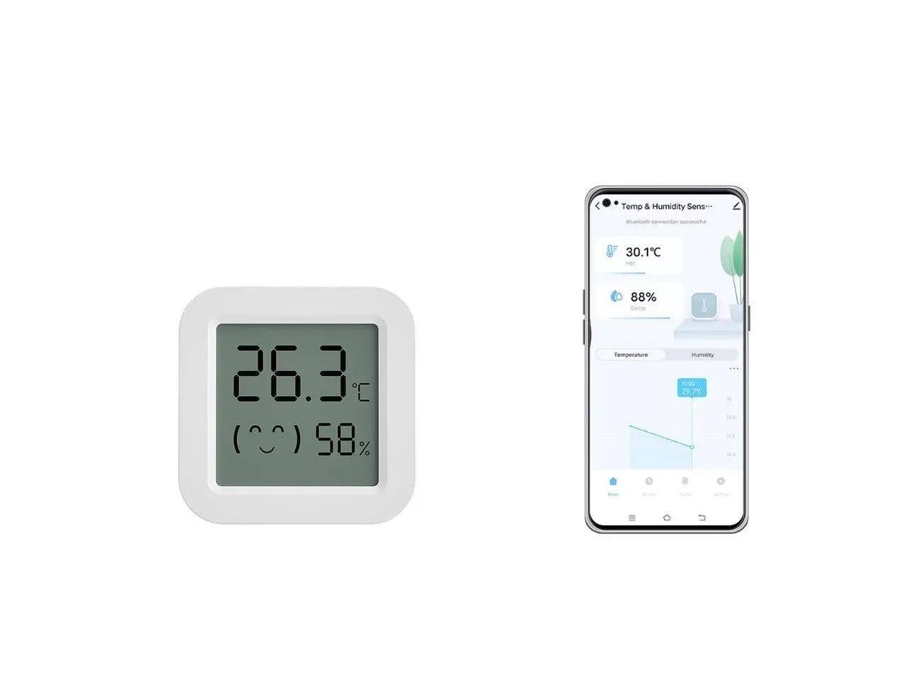 Термометр гігрометр кімнатний Tuya Smart Life Датчик температури та вологості Wireless Temp & Humidity Sensor Bluetooth 5.0 - фото 2