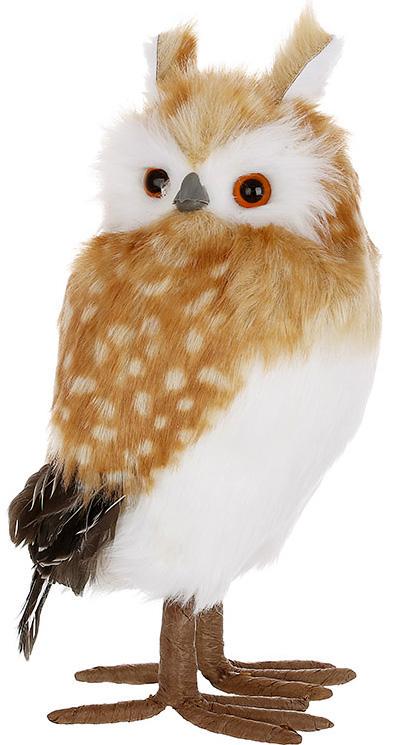 Игрушка декоративная Соуня на тканевой основе 35 см Коричневый с белым