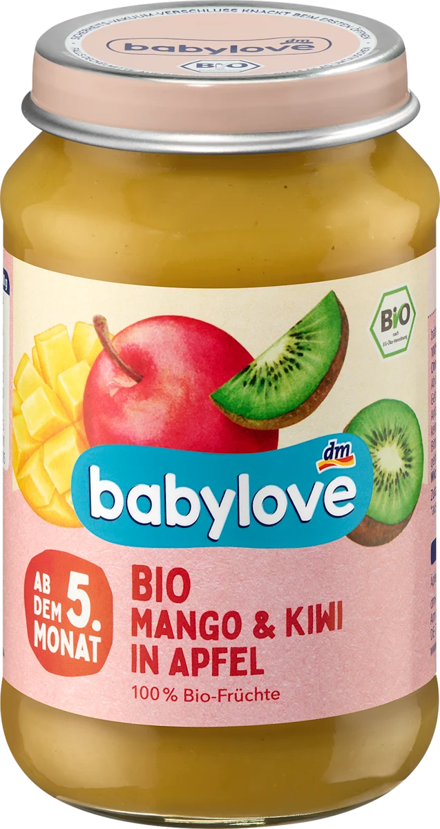 Пюре фруктовое из манго киви и яблока для детей с 5 месяцев 190 г (П-027) - фото 1