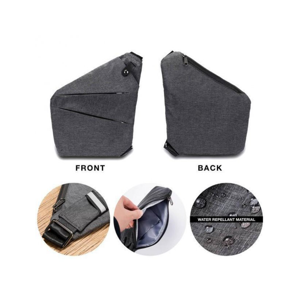 Сумка Cross Body мессенджер из ткани Черный - фото 3 Сумка Cross Body мессенджер из ткани Черный - фото 3