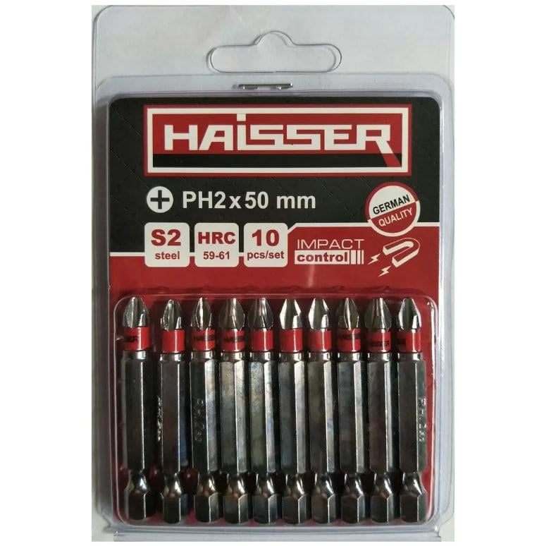 Набір біт Haisser 81308 PH2X50 мм 10 шт.
