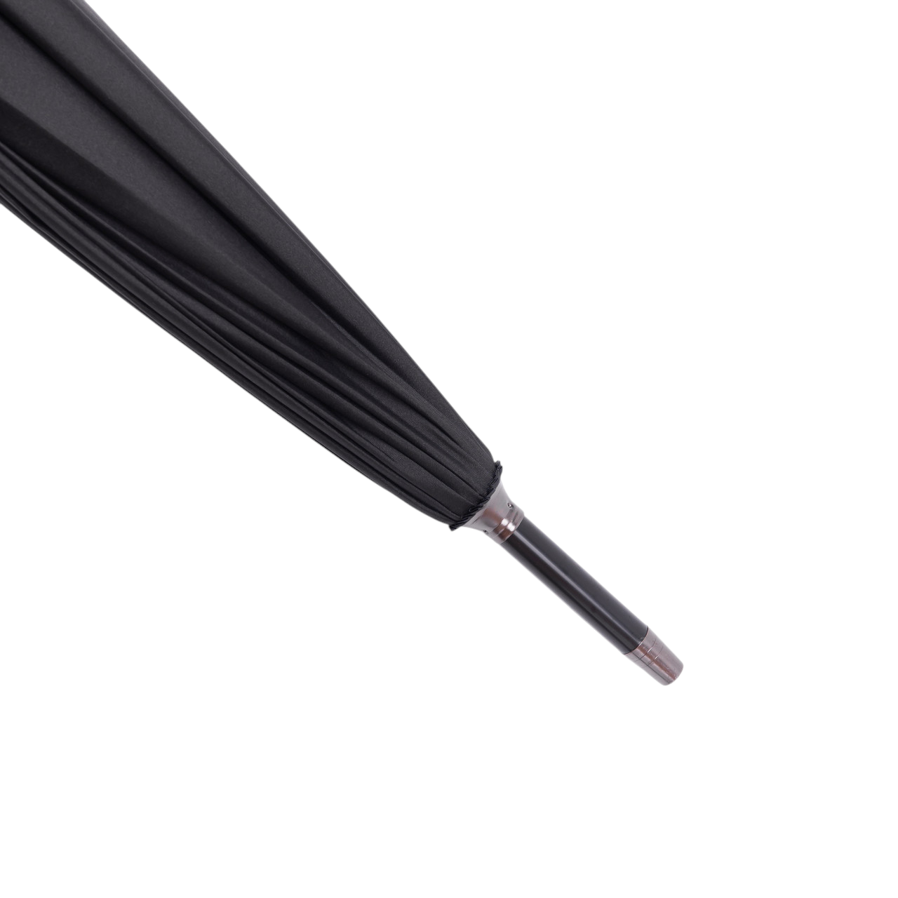 Зонт трость складной полуавтомат купол 16 спиц d 116 см Черный (HP-23-5) - фото 11