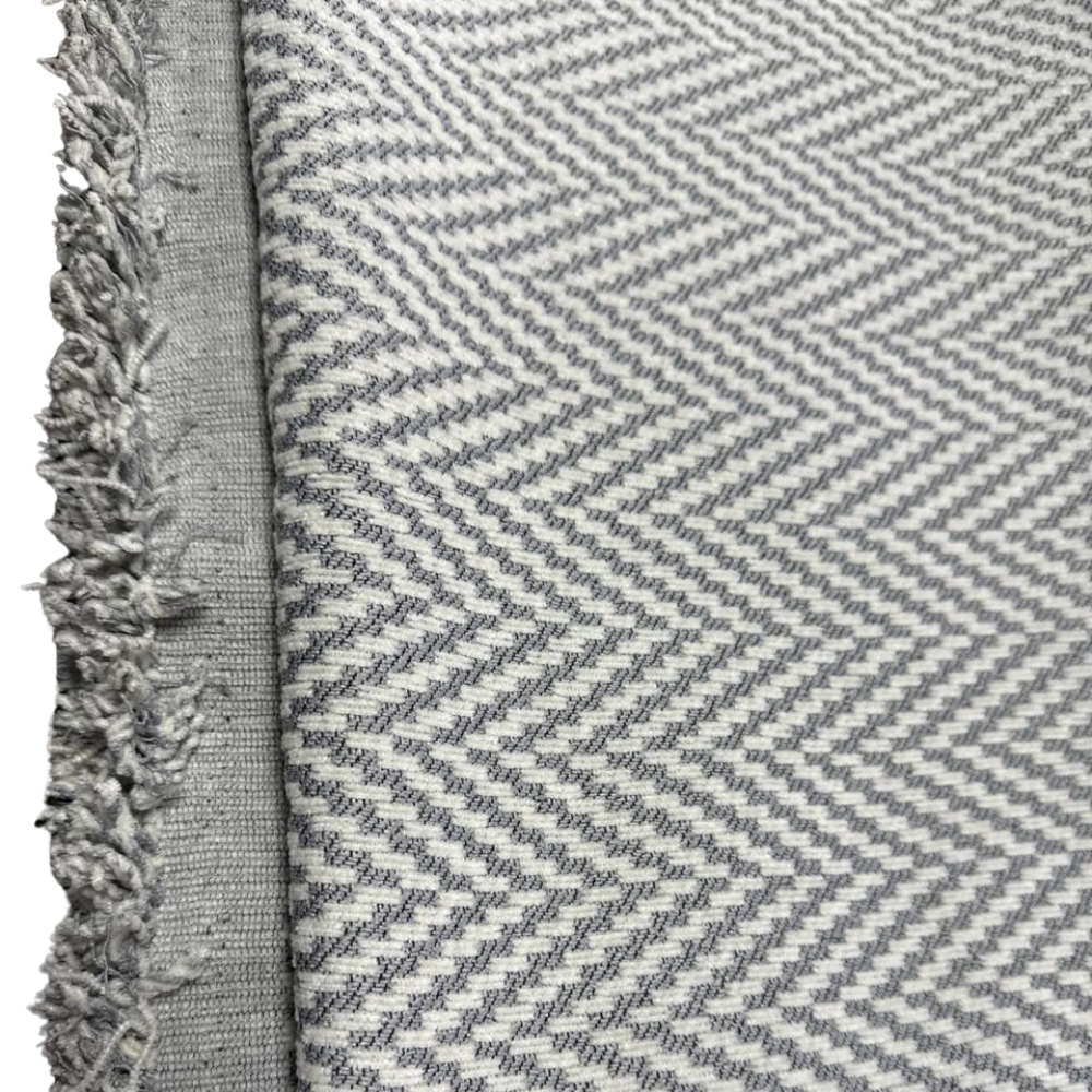 Плед покрывало на диван и кровать для мягкой мебели 180х230 см Светло-серый - фото 3