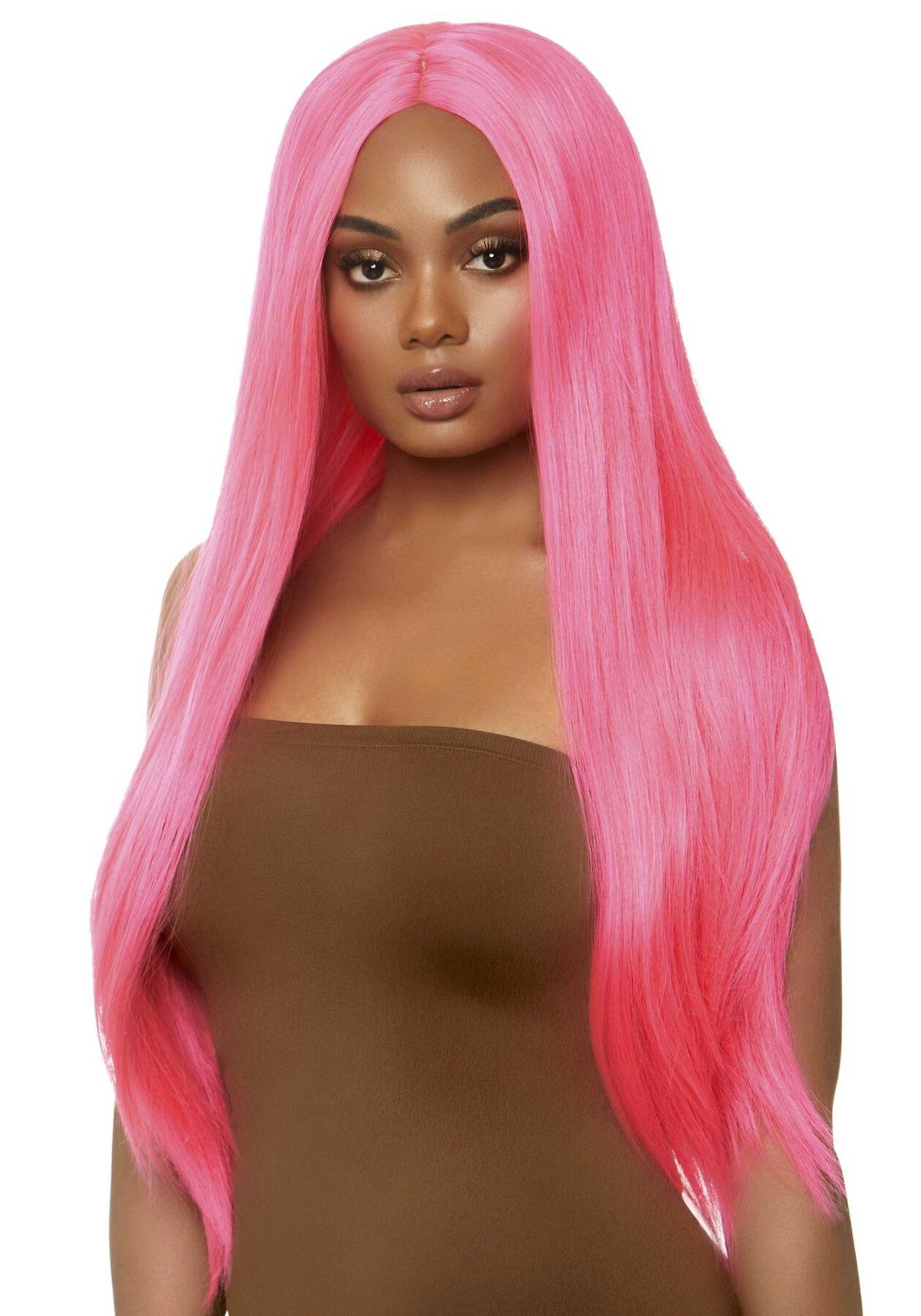 Перука Leg Avenue Long straight center part wig 33" Neon Pink (SO8590) - фото 1