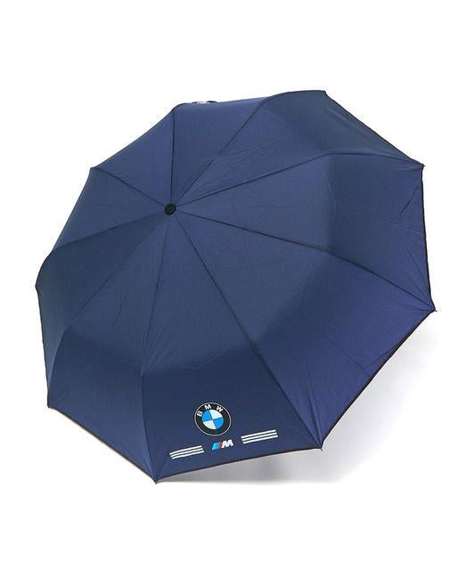 Парасолька чоловічий автомат на 9 спиць з логотипом BMW Синій (02J)
