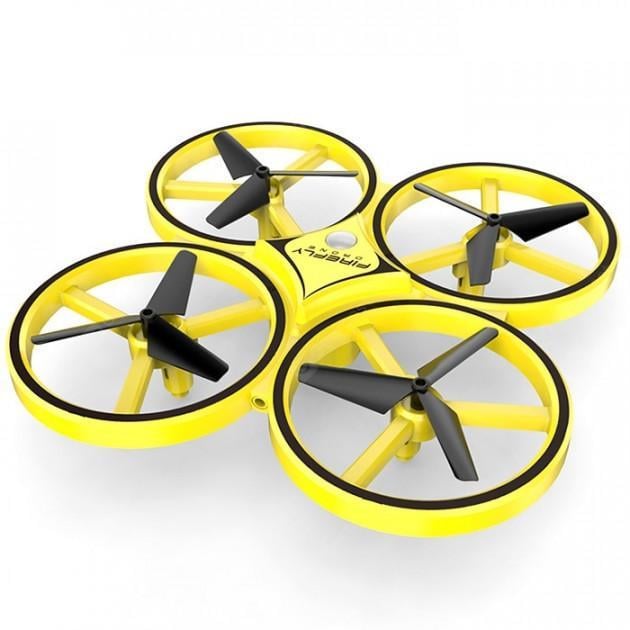 Квадрокоптер Drone Tracker сенсорне управління від руки та жестами Жовтий Квадрокоптер Drone Tracker сенсорне управління від руки та жестами Жовтий