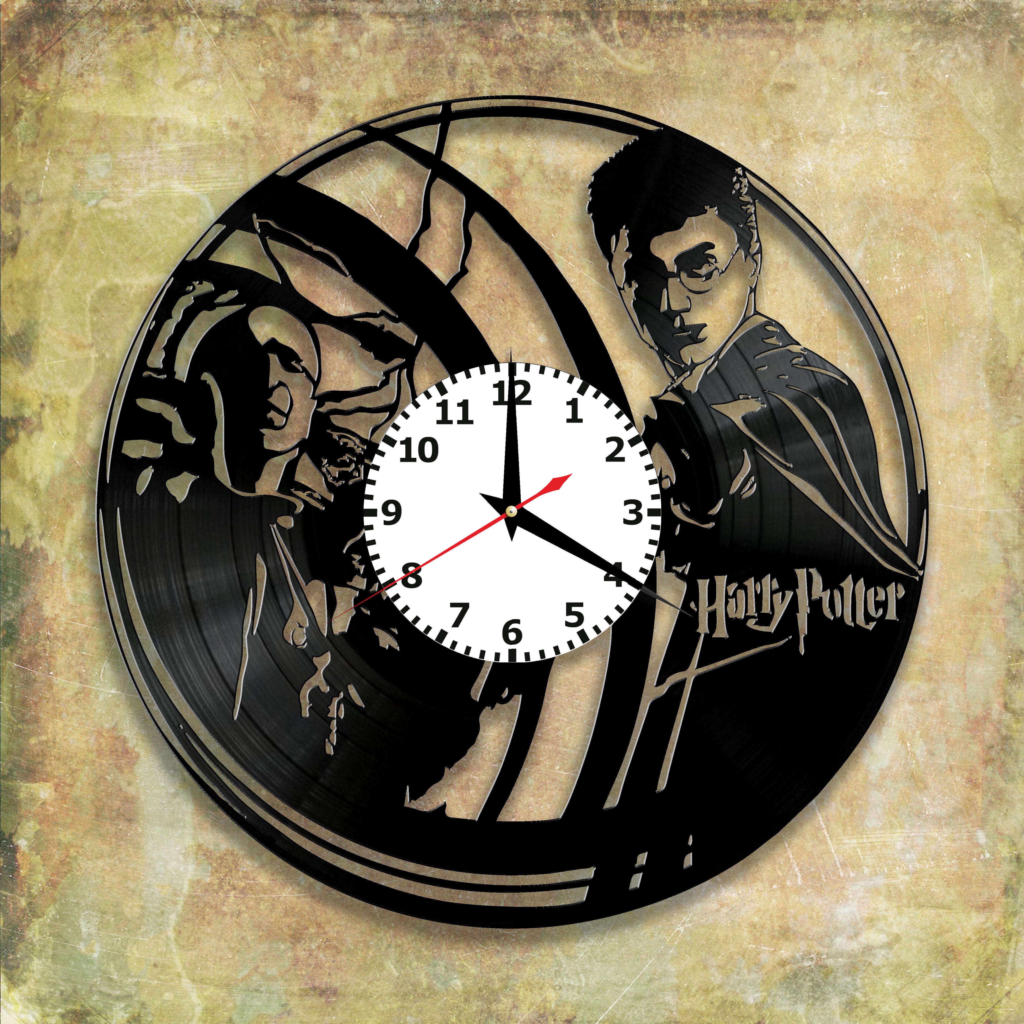 Годинник настінний Гарри Поттер 3005 з вінилової платівки