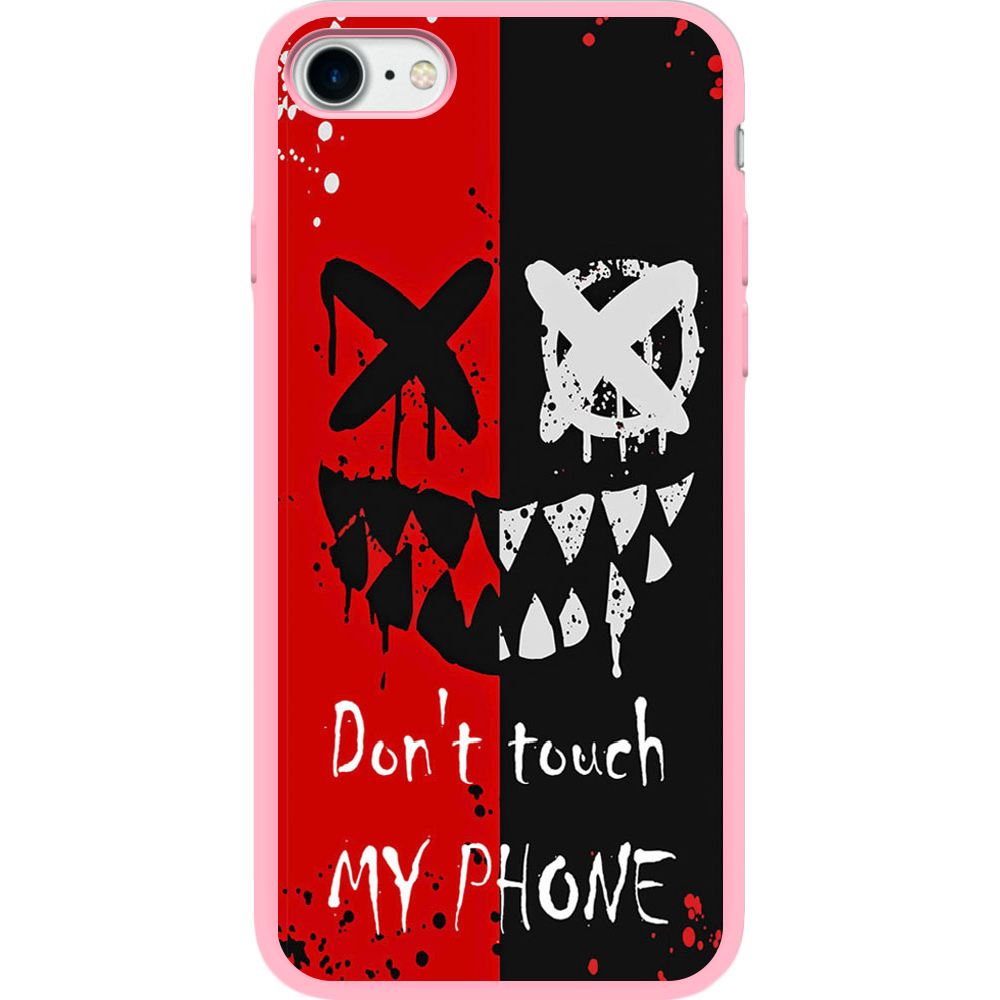 Чехол BoxFace Apple iPhone 7/8 SE  2020 Bad Smile Розовый силикон (26205-up2468-35446)