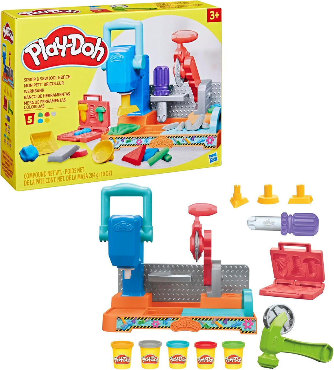 Набір для ліплення Play-Doh Hasbro верстат з інструментами для штампування та розпилювання (F9141) - фото 3