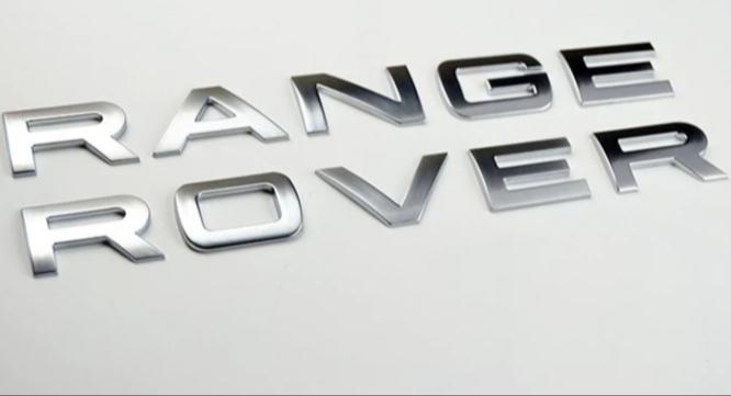 Напис Range Rover Букви Матовий (86999372)