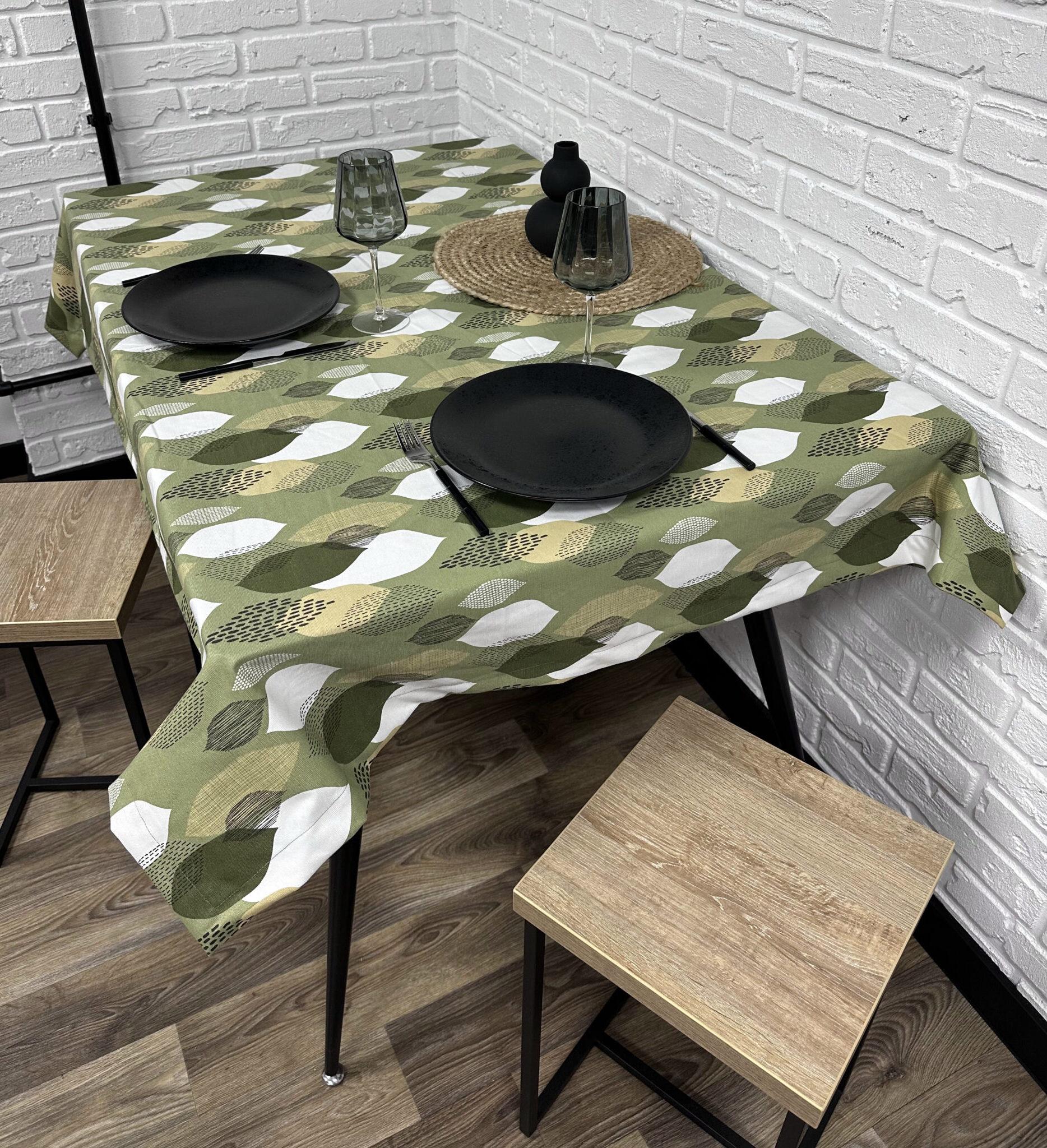 Скатерть Comfort Home Leaves водоотталкивающая с тефлоновым покрытием 140x180 см