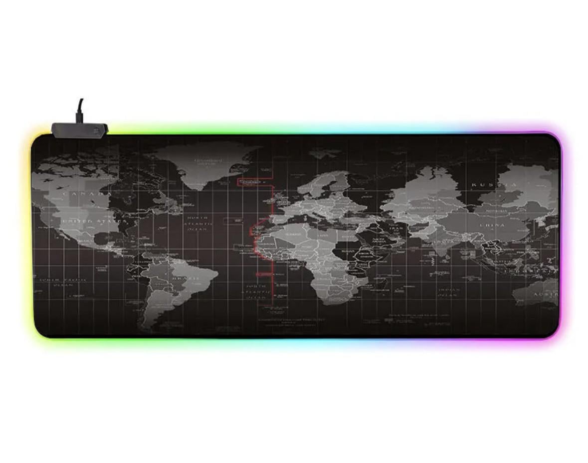 Игровая поверхность Grande Gaming Offland 3 с RGB подсветкой из натурального каучука 80х30 см