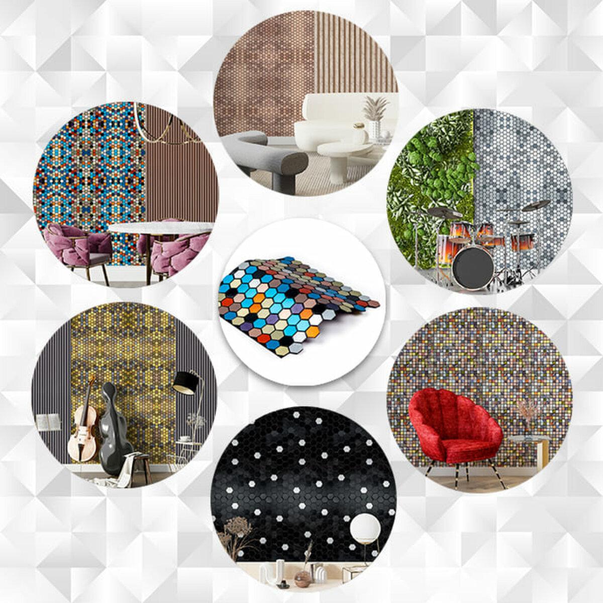 Плитка алюмінієва самоклеюча 300х300х3 мм Різнокольоровий (SW-00001932) - фото 6 Плитка алюмінієва самоклеюча 300х300х3 мм Різнокольоровий (SW-00001932) - фото 6