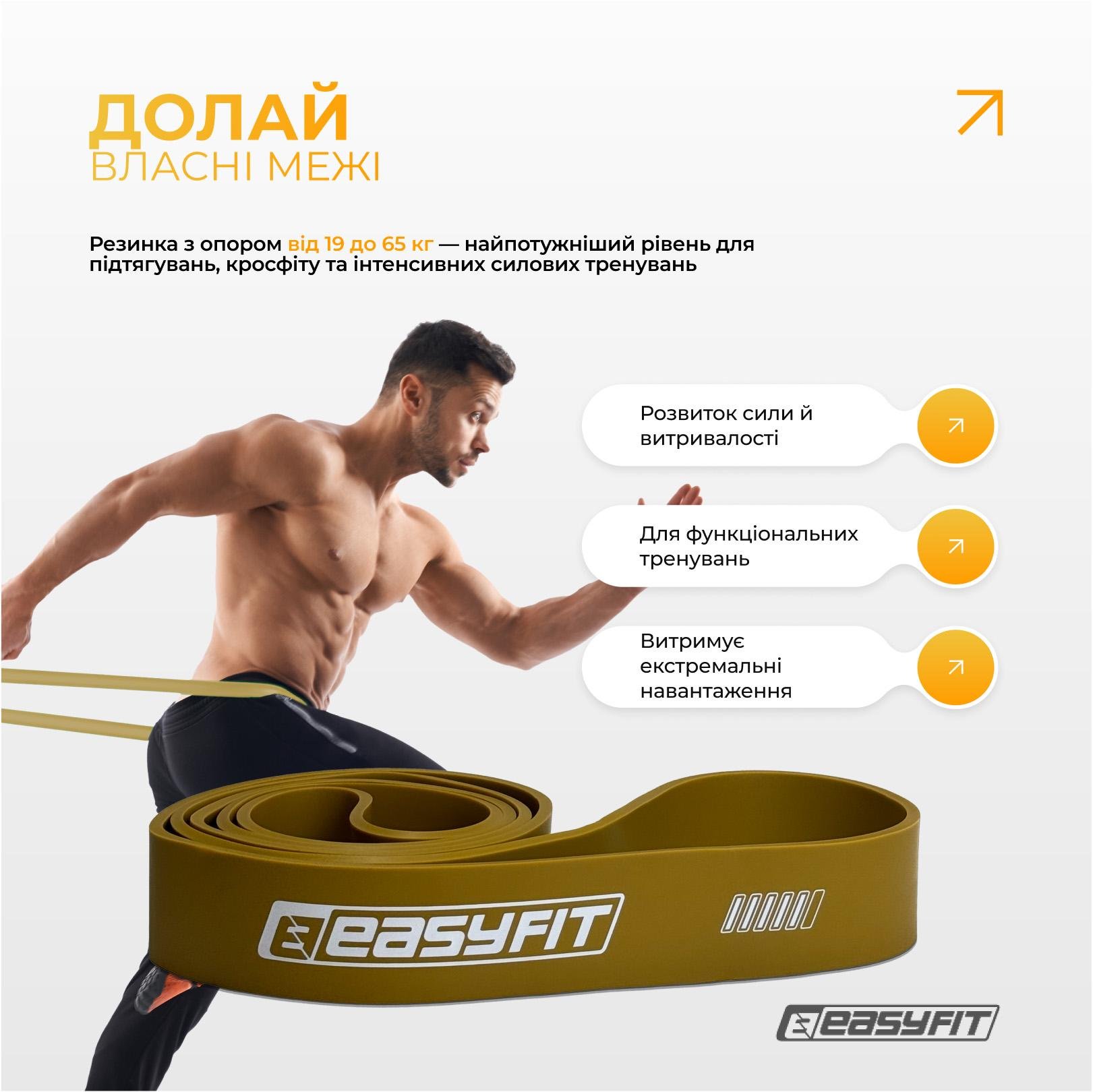 Резиновые петли EasyFit Ranger 1-65кг 5 шт. (EF-2654-MG) - фото 5