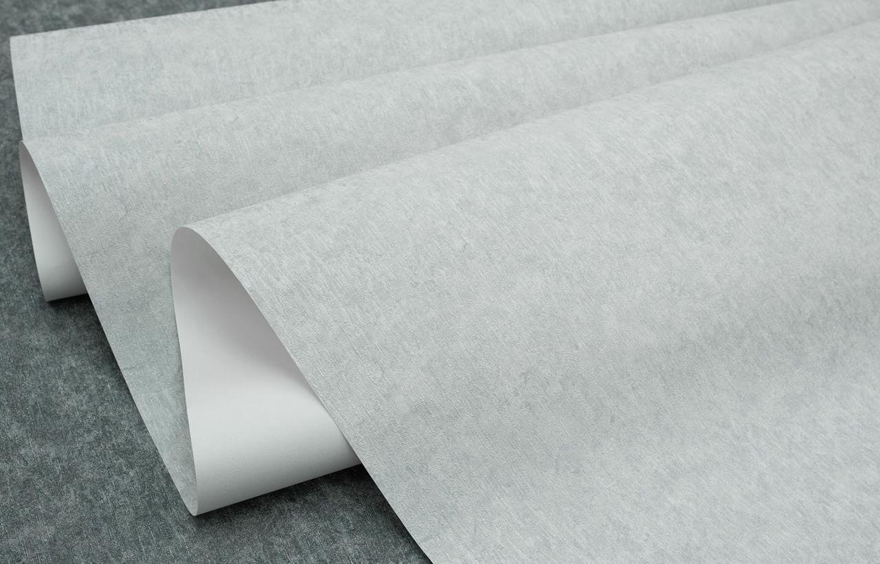 Обои флизелиновые SINTRA Rombo UNI 669112 фон винил горячего тиснения 1,06х10,05 м Серый