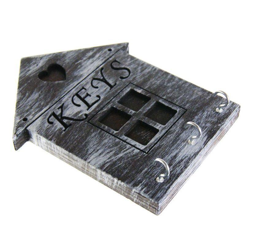 Настенная ключница из дерева ручной работы на 3 ключа (60401-Нов)