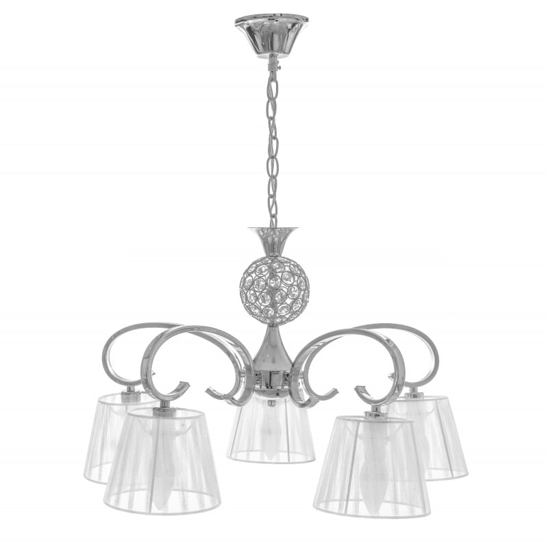 Люстра Brille BKL-483S/5 E14 CH (23-187)