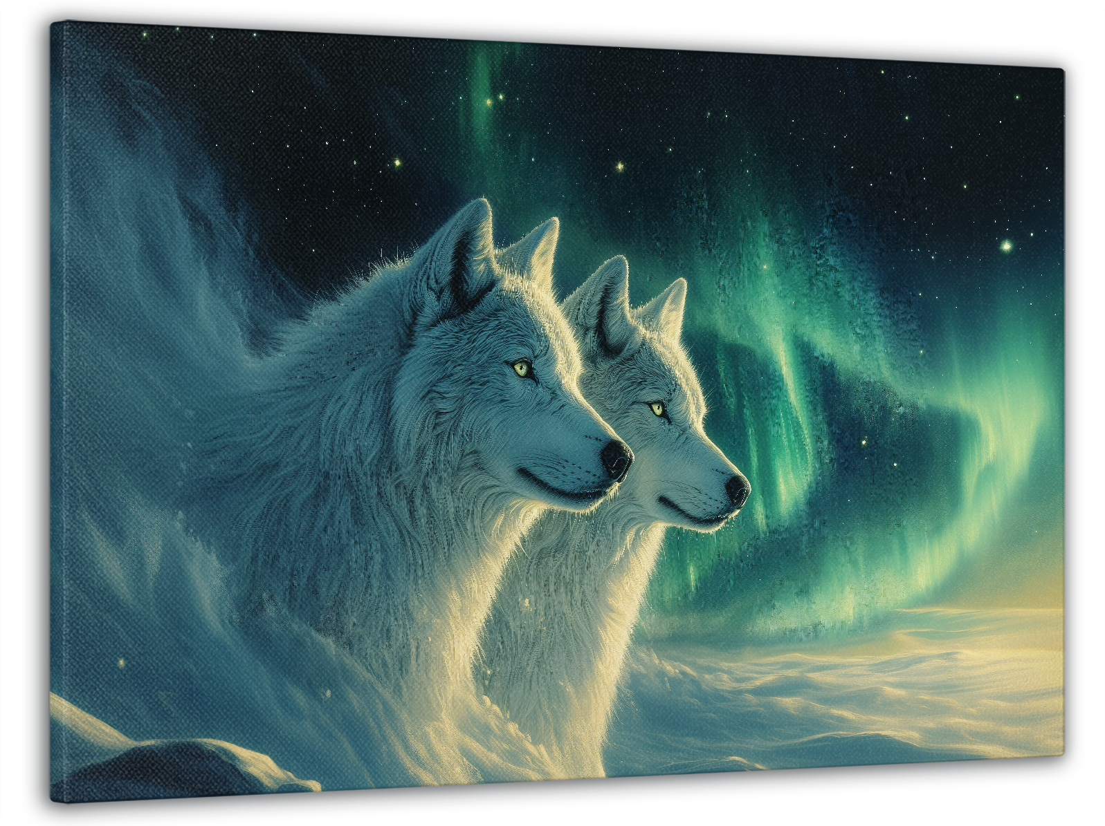 Картина на полотні Mako північні вовки 60x100 см MK10600