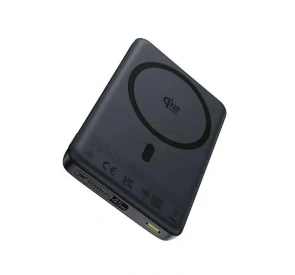 Повербанк магнітний 45W BASEUS PicoGo AM52 Slim Qi2.2 10000mAh/MagSafe Бездротова зарядка 25W кабель USB-C в комплекті (E0028Z00)