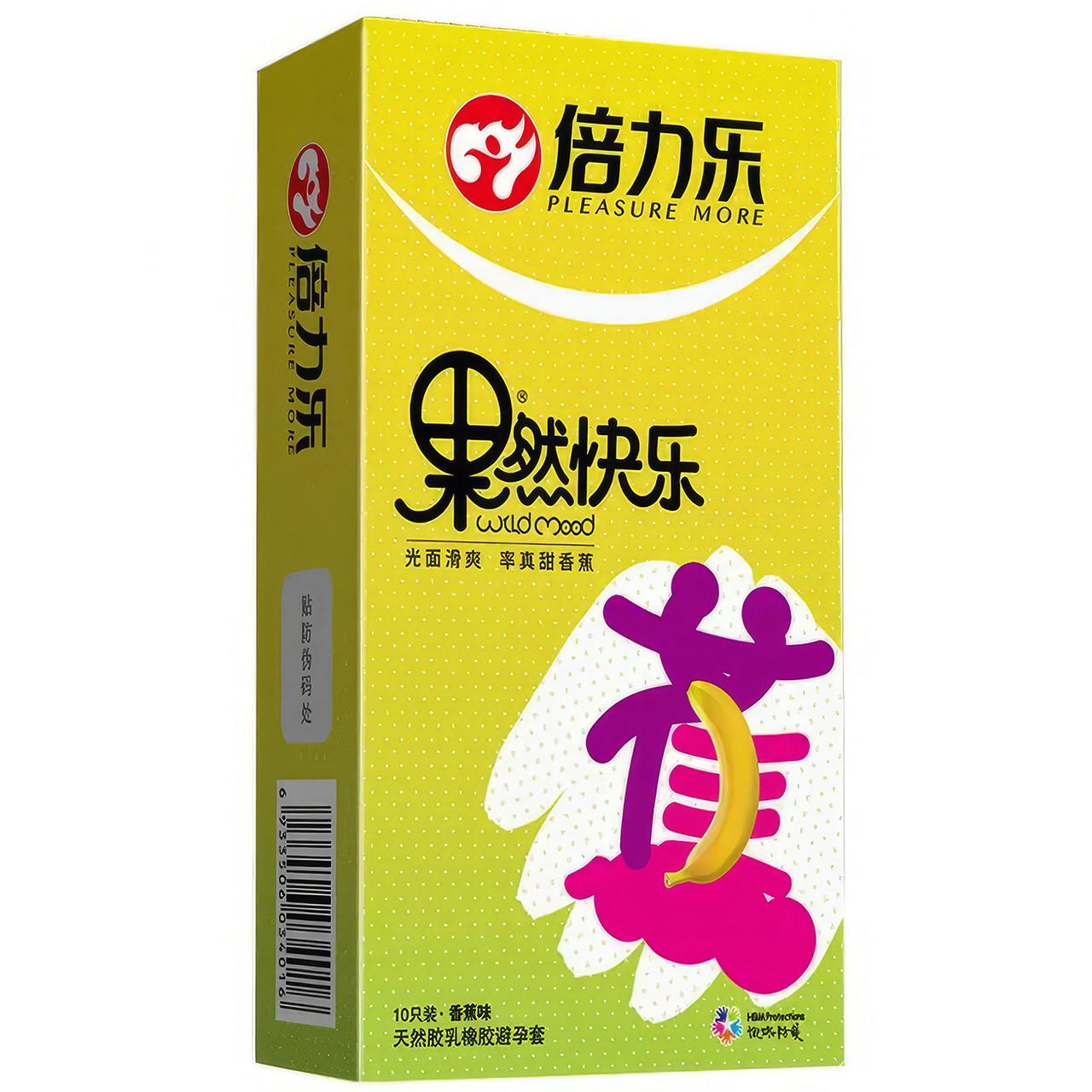 Презерватив Beilile Banana со вкусом и ароматом банана 10 шт. (b_byt-85)