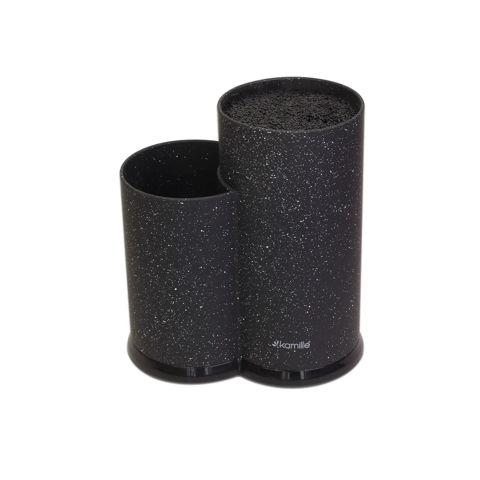 Подставка для ножей Kamille KM-7607-BK 22 см (105215)