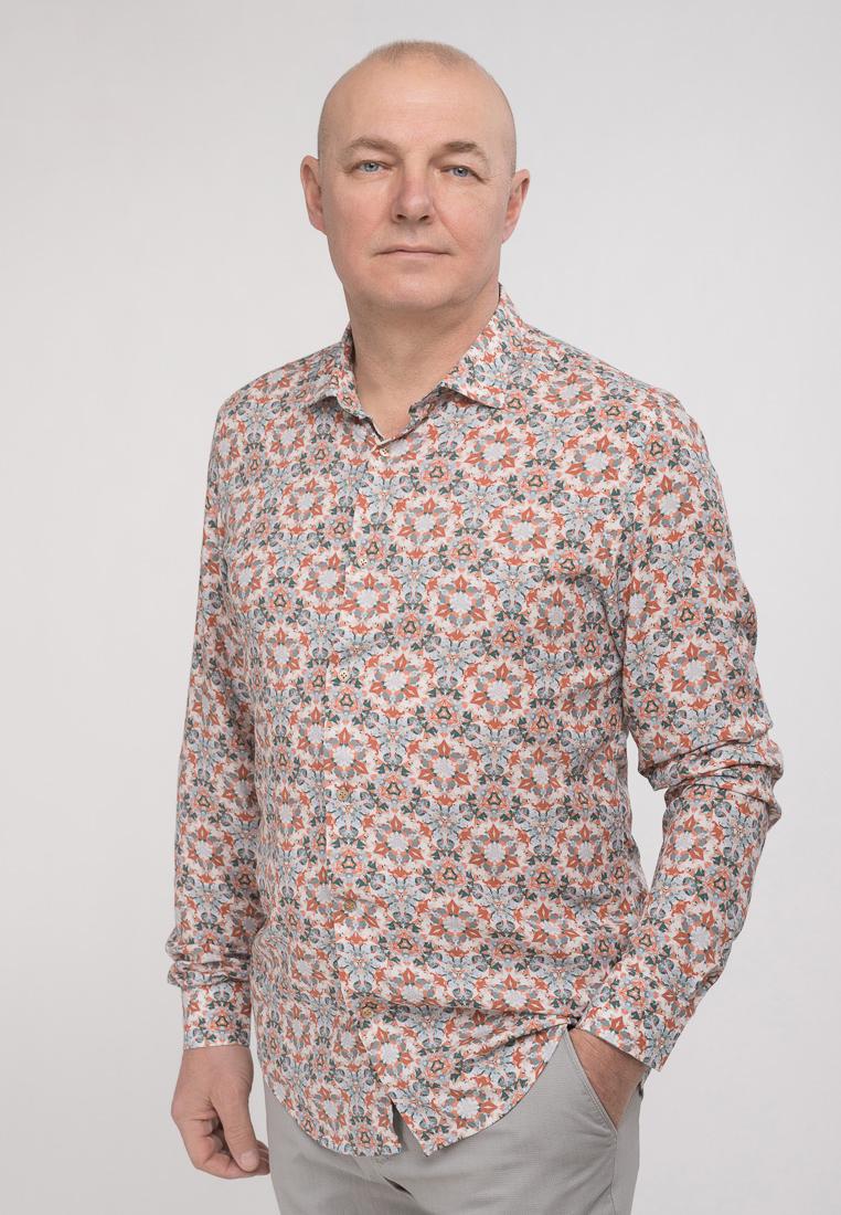 Сорочка чоловіча Luca Bertelli 31005С 3XL Бежевий (12205)