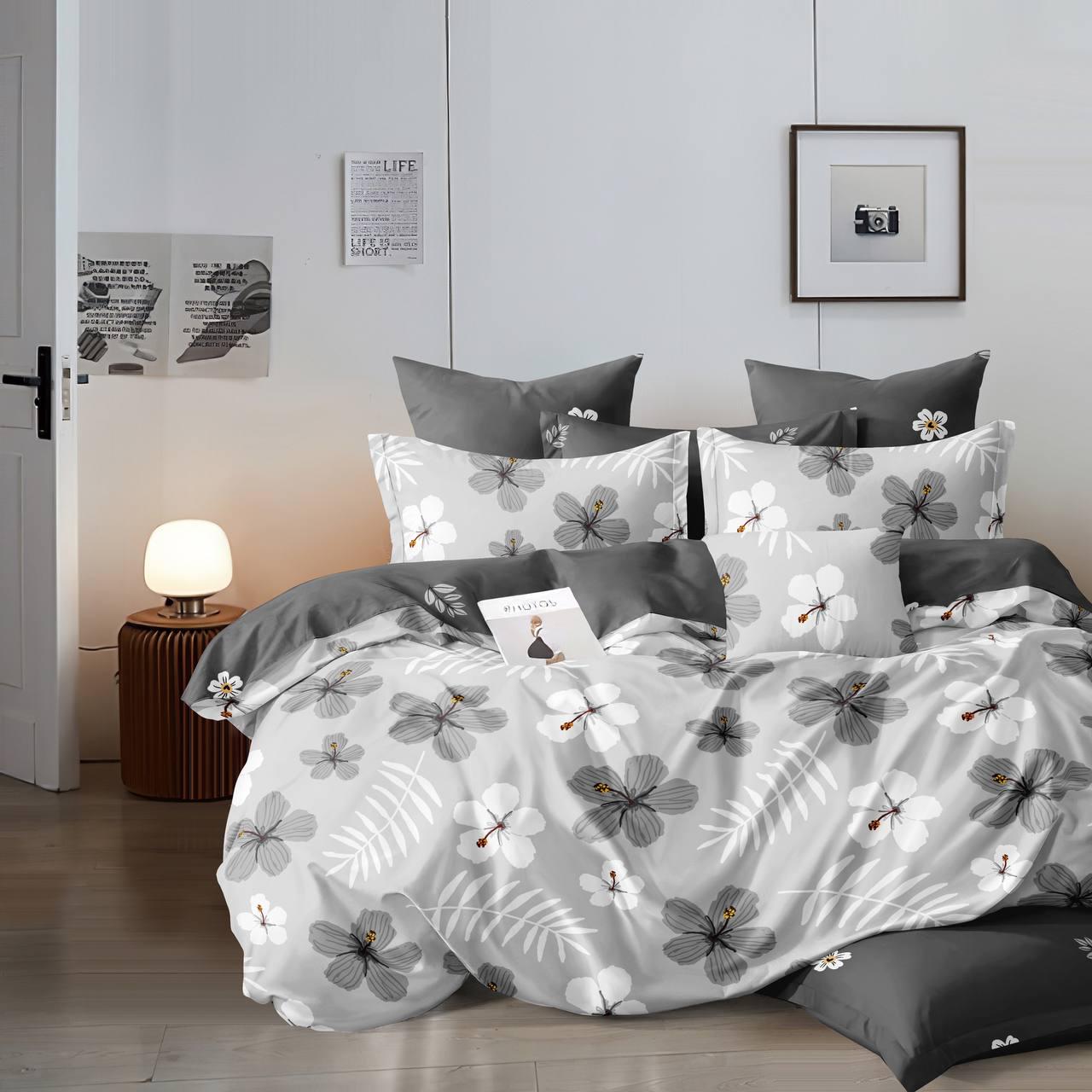 Комплект постельного белья Жасмин сатин семейный/наволочки 50х70/70х70 см (7003)