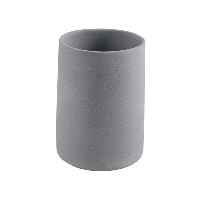 Стакан для зубных щеток Spirella GEMMA керамика 7,7х10,6 см Темно-серый (10,20318)
