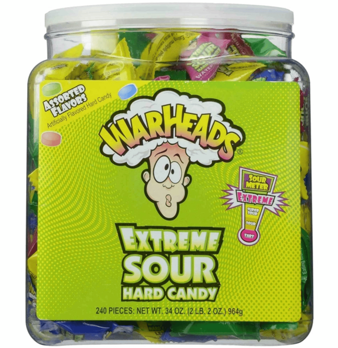 Кислі льодяники Warheads Extreme Sour Hard Candy 964 г (2804226774)