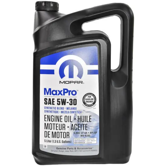 Моторное масло Mopar MaxPro GF-6A 5W-30 5 л (68518205aa)