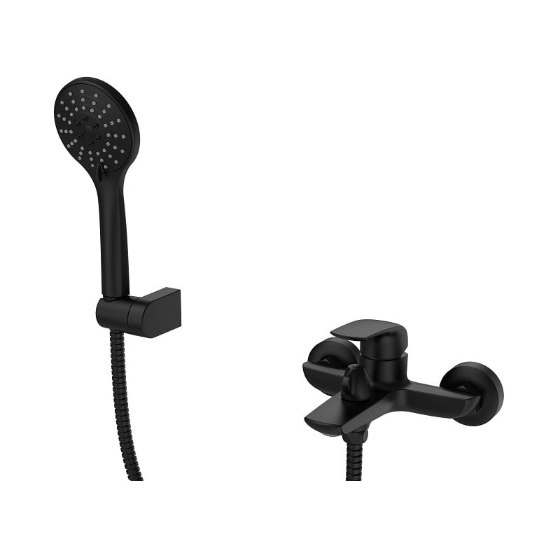 Смеситель для ванны с коротким изливом KOER KB-40008-05 Черный (KR3473)