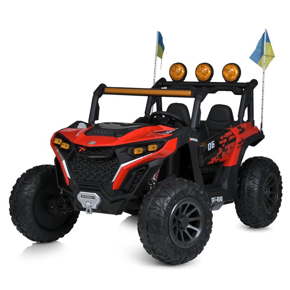 Дитячий електромобіль двомісний Bambi баггі M 6019EBLR Червоний
