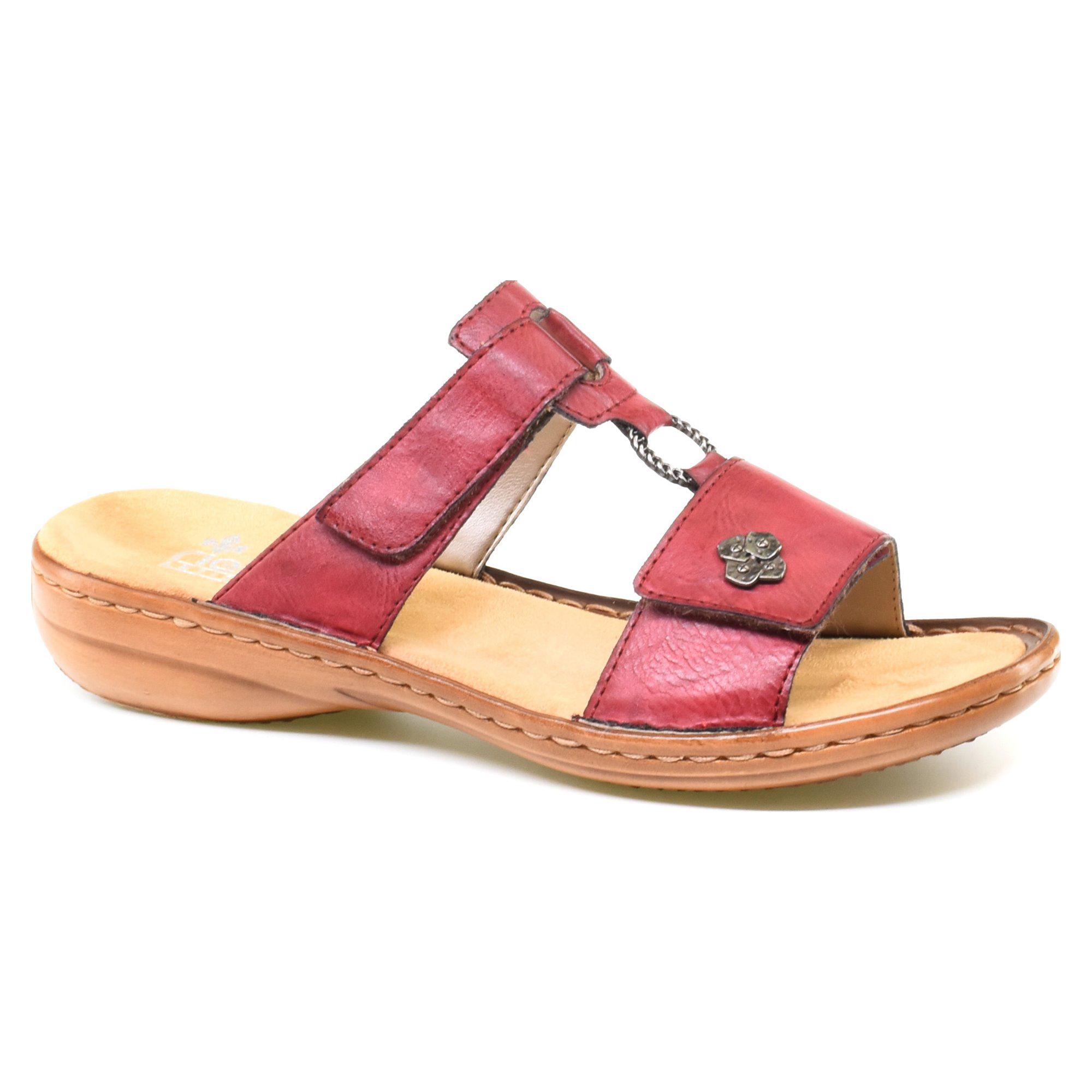 Шлепанцы женские Rieker р. 36 Бордовый (069461-36)