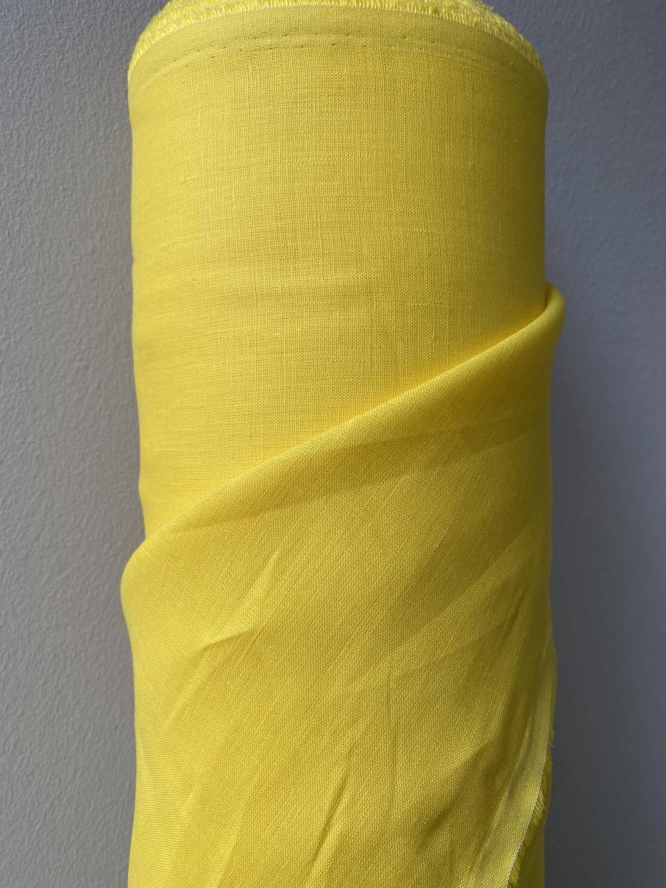 Ткань LINEN PLUS 100% лен 143 см 163/539 Желтый - фото 5 Ткань LINEN PLUS 100% лен 143 см 163/539 Желтый - фото 5