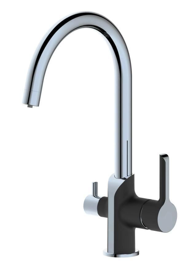 Смеситель для кухни с подключением для питьевой воды Qtap Grand QTGRA362CRB45669 (56090)